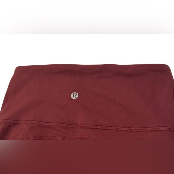 Women's Lululemon Groove Nulu Super High Rise Maroon Flared Leggings: Size 6 - Picture 4 of 7